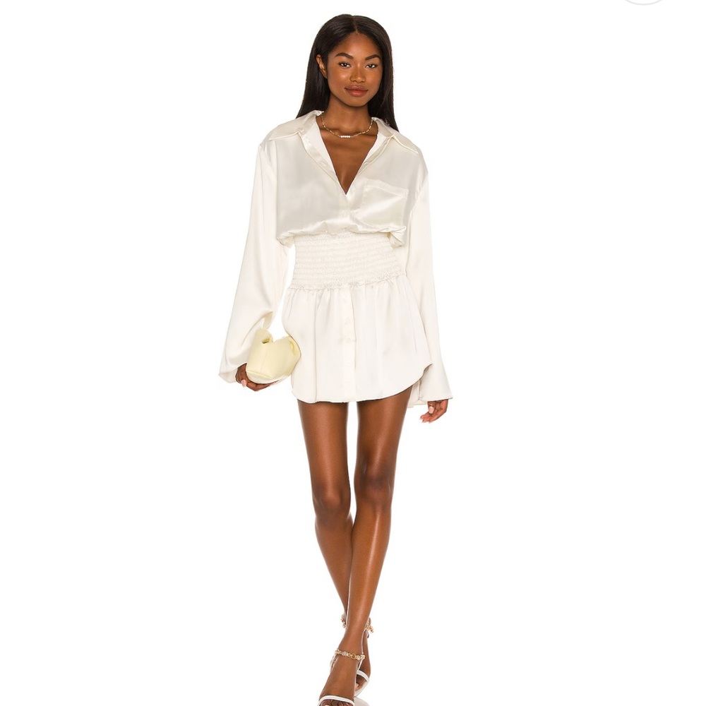 White Long-sleeve Dress